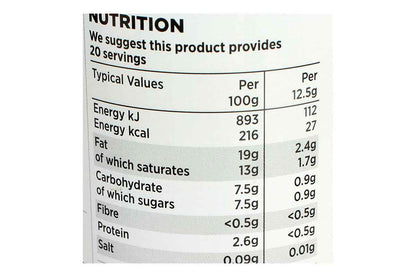 Asda 30% Less Fat Squirty Cream 250 Gm