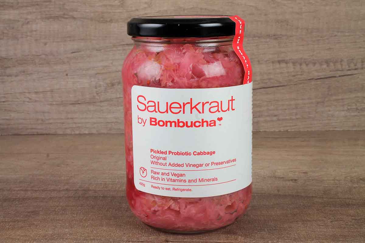 Bombucha Sauerkraut Pickled Probiotic Cabbage Original 450 Gm