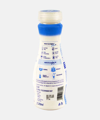 Maiva Fresh No Added Sugar Vanila Almond Dairy Free Milk 250 Ml