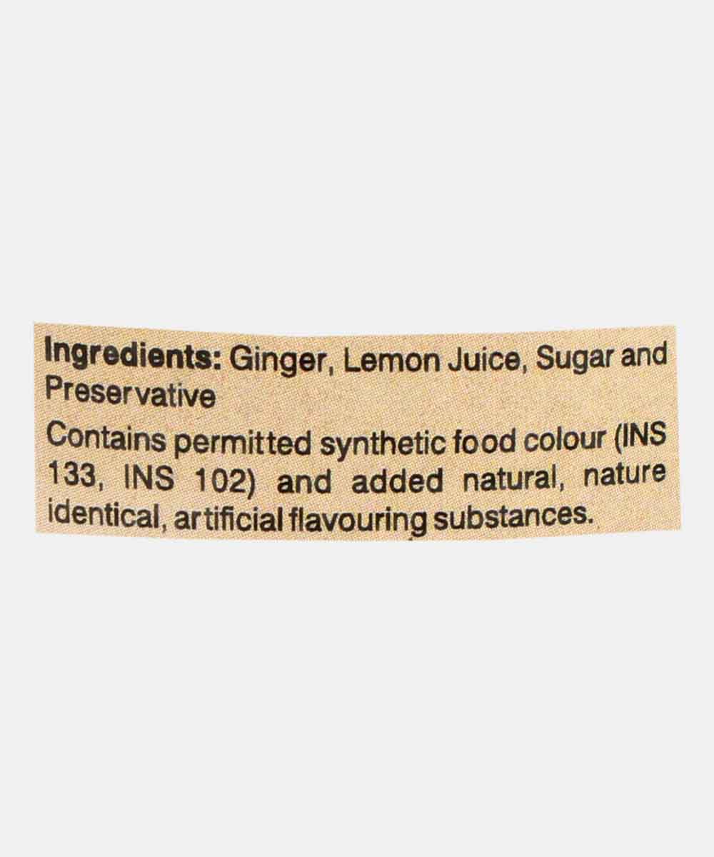 Home Made Lemon Ginger Syrup 750 Ml