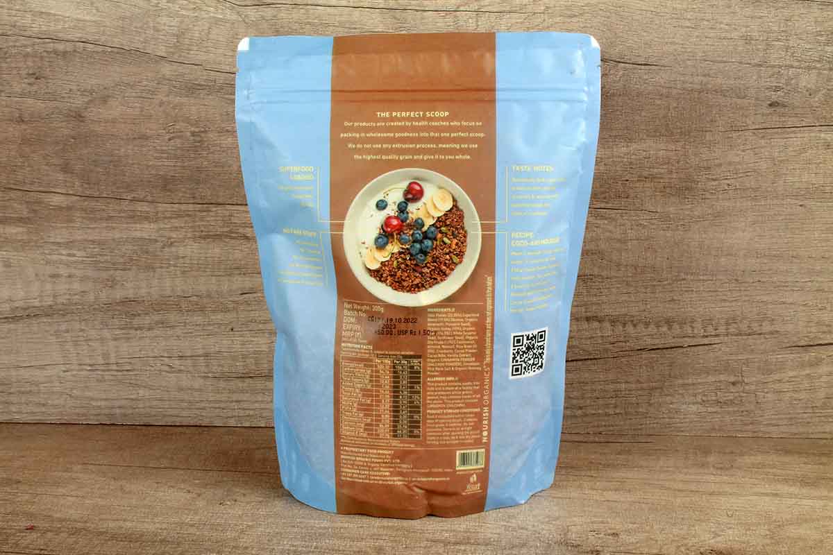 Nourish Organics Cocoa Crunch Granola 300 Gm