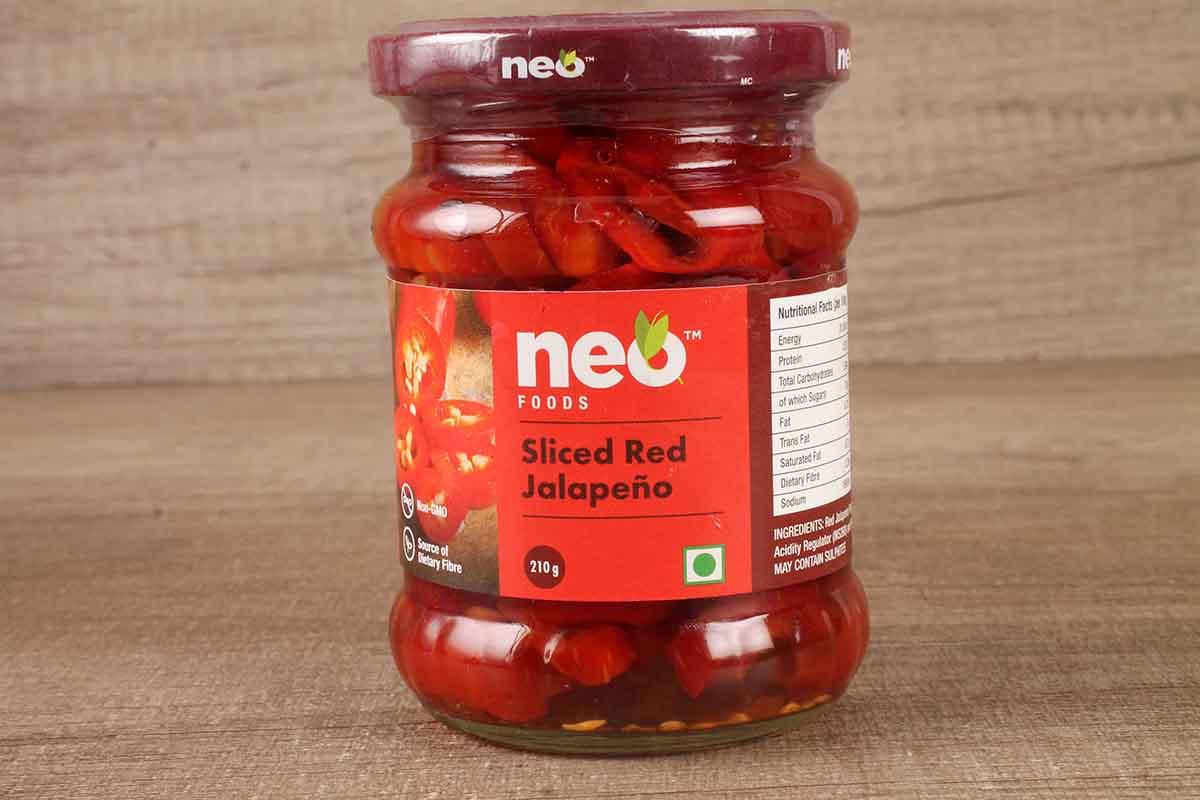 Neo Foods Sliced Red Jalapeno  210 Gm