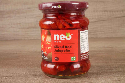 Neo Foods Sliced Red Jalapeno  210 Gm