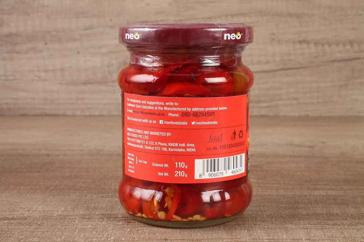 Neo Foods Sliced Red Jalapeno  210 Gm