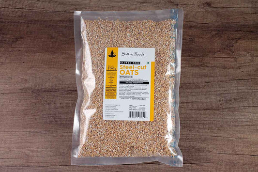 Sattvic Foods Gluten Free Steel Cut-Oats 500 Gm