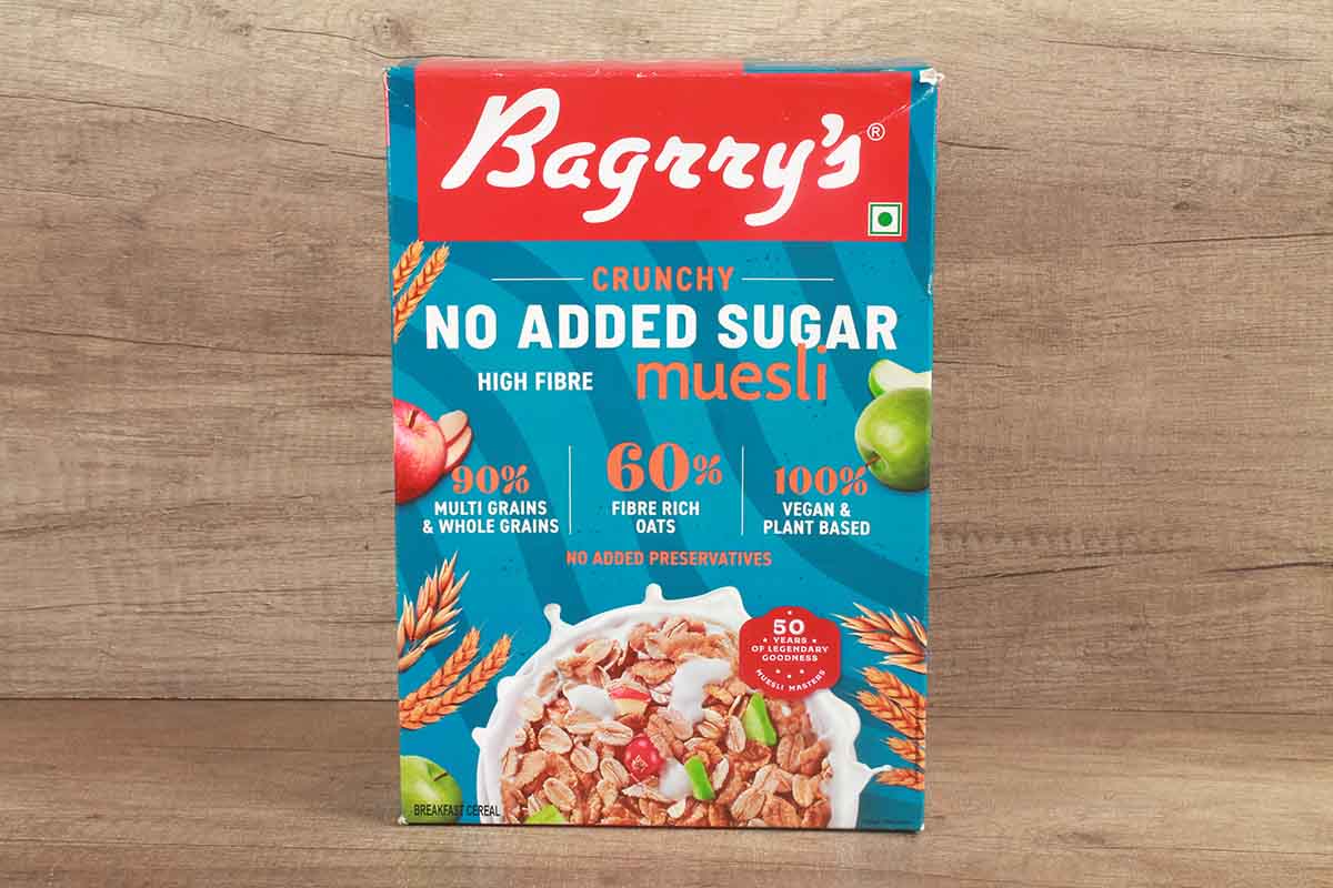 Bagrrys Crunchy Muesli No Add Sugar Diet 500 Gm