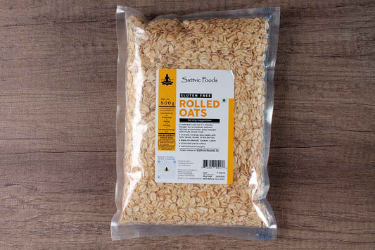 Sattvic Foods Gluten Free Rolled Oats 500 Gm