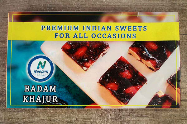 badam khajur sweets no sugar 18 pc