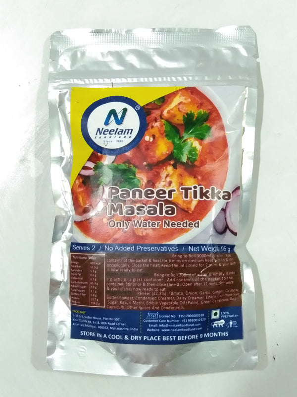 FREEZE DRIED PANEER TIKKA MASALA 100