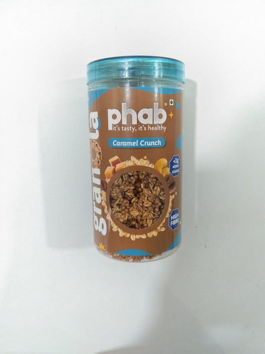 Phab Caramel Crunch Granola 245 Gm