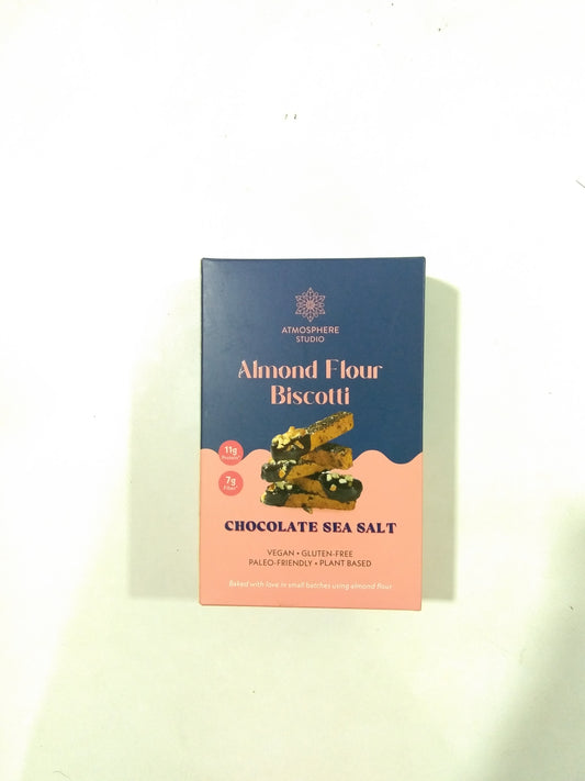 Atmosphere Almond Flour Biscotti Chocolate Sea Salt 120 Gm