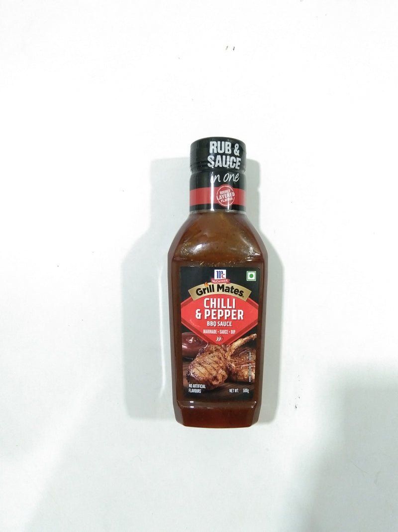 GRILL MATES CHILLI & PEPPER BARBEQUE SAUCE 500 GM