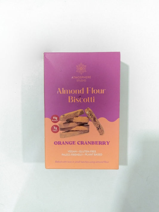 Atmosphere Almond Flour Biscotti Organge Cranberry 120 Gm