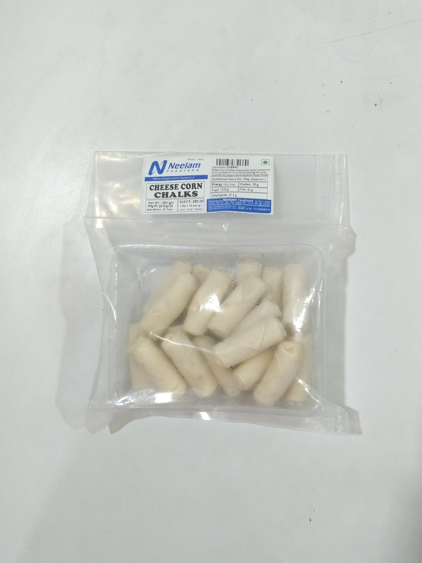 Cheese Corn Chalks 250 Gm
