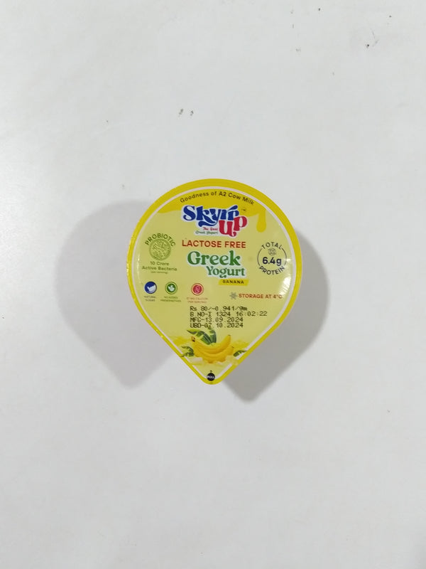 SKYR UP GREEK YOGURT BANANA LACTOSE FREE 85