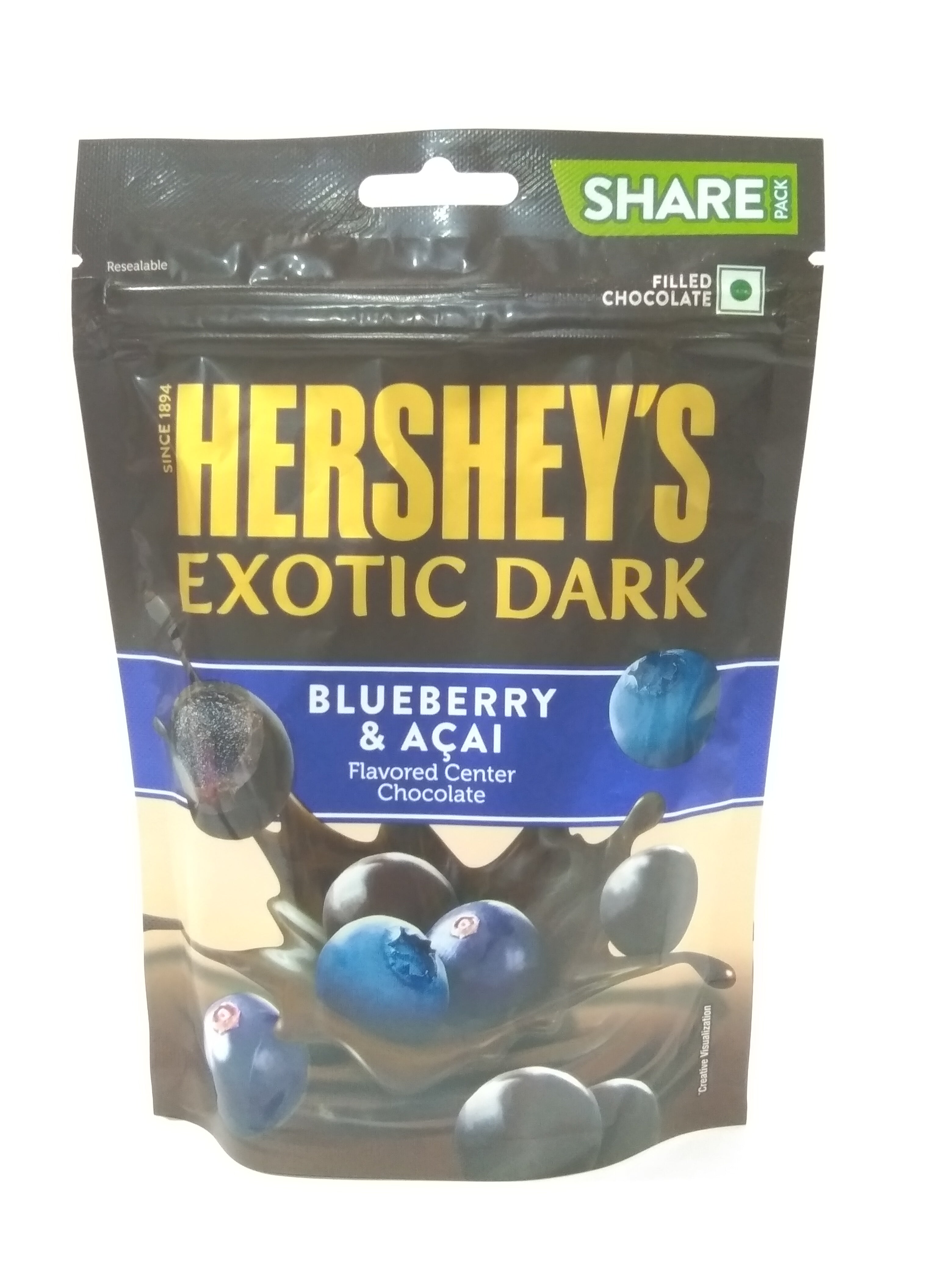 Hersheys Exotic Dark Blueberry & Acai Chocolate 33.3 Gm - Neelam