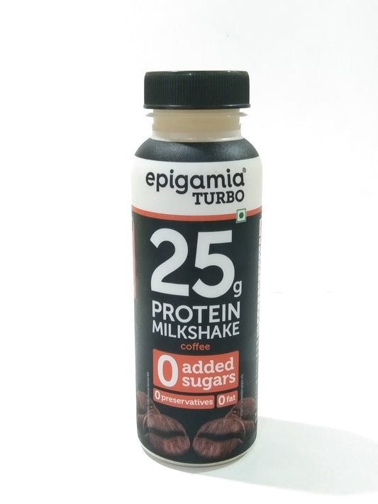 Epigamia Turbo 25G Coffee 0 Added Sugar Milkshake 250 Ml