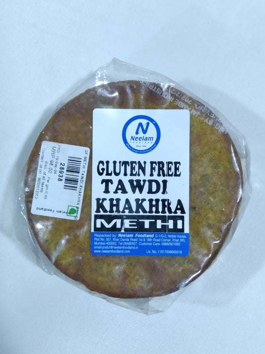 Gluten Free Methi Tawdi Khakhra 200 Gm
