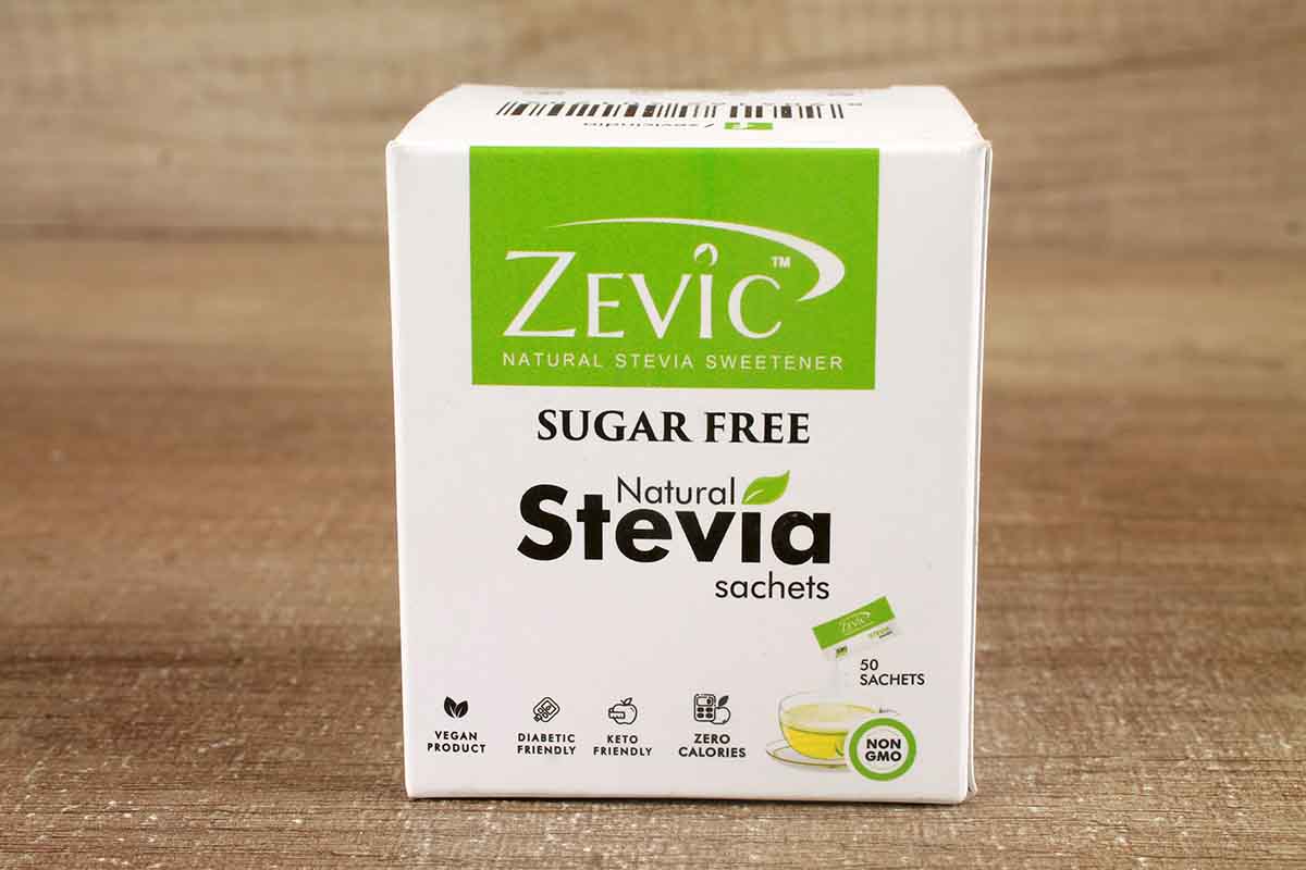 Zevic Stevia Suger Free Zero Calories Powder 50 Sachets