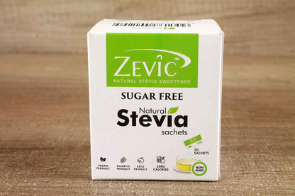 Zevic Stevia Suger Free Zero Calories Powder 50 Sachets