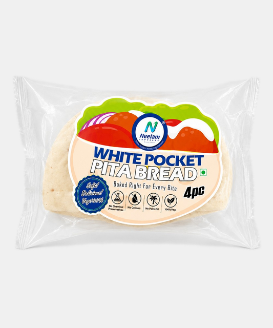 White Pita Bread 4 Pc 100 Gm