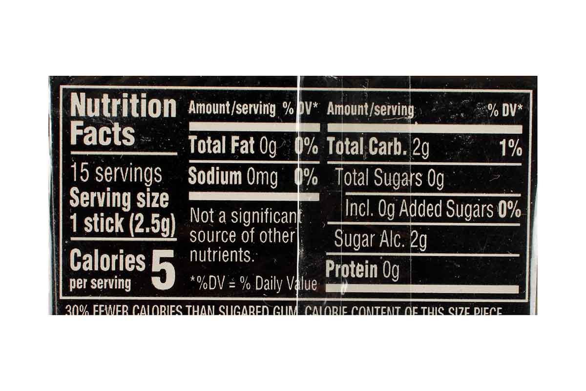 5 Rain Spearmint Sugar Free Gum 15 Stick 37.5 Gm