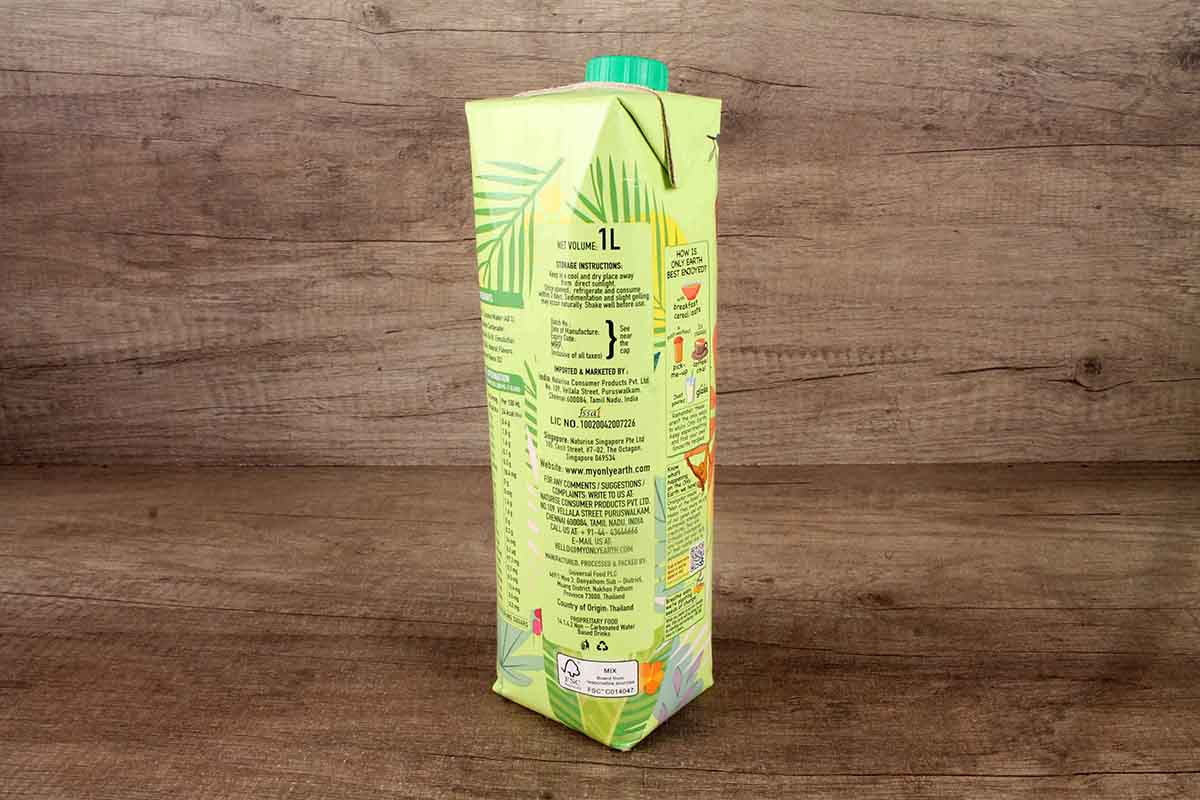 Only Earth Coconut Original Unsweetened Milk 1 Ltr