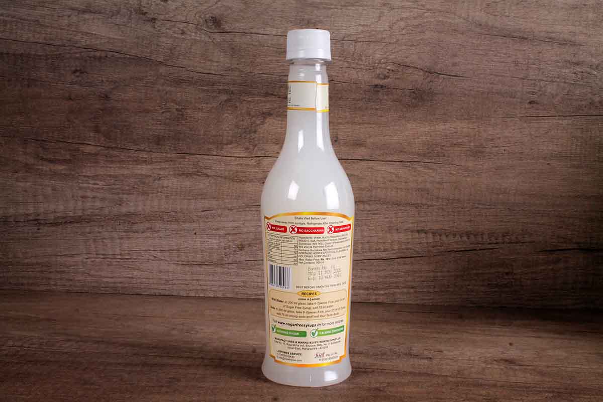 Netrition Lemon Sugar Free Syrup 500 Ml