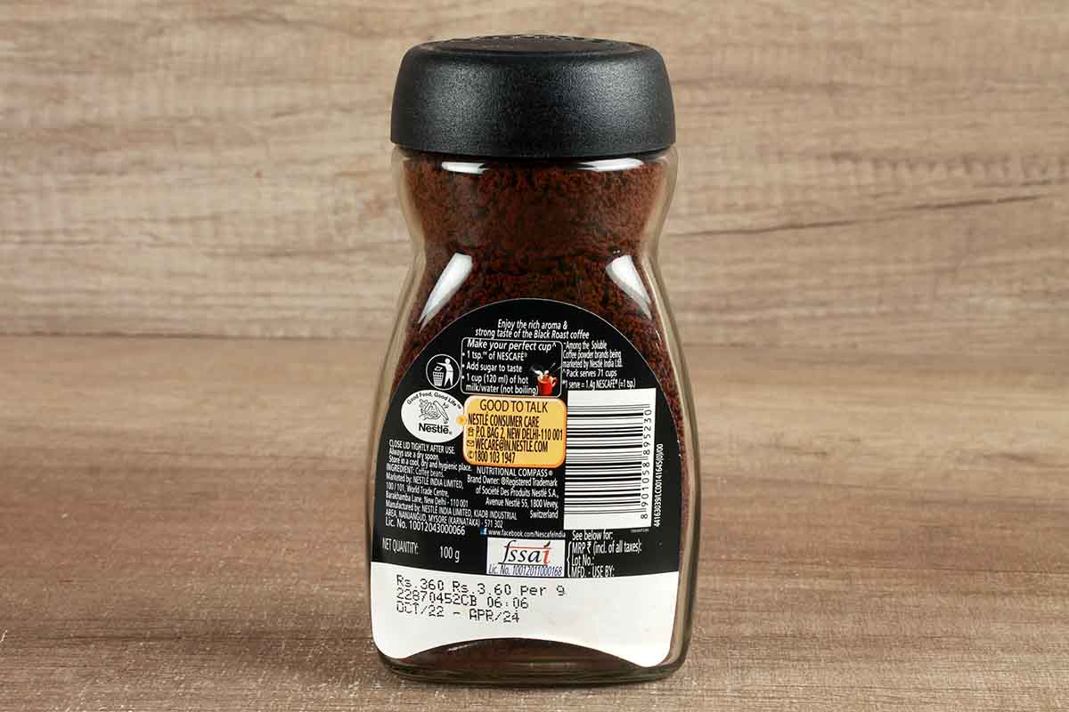 Nescafe Classic Black Roast Rich & Strong Coffee 90 Gm