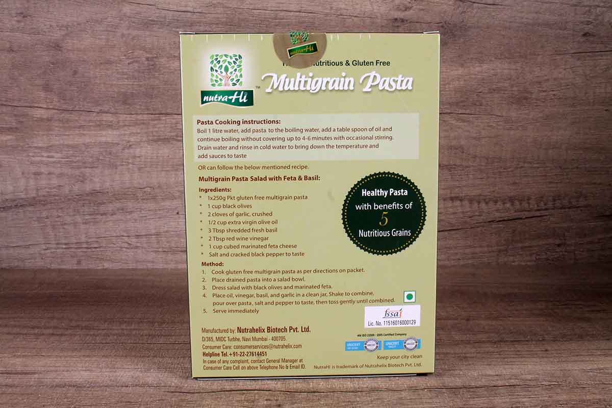 Nutra Hi Gluten Free Multigrain Pasta 250 Gm