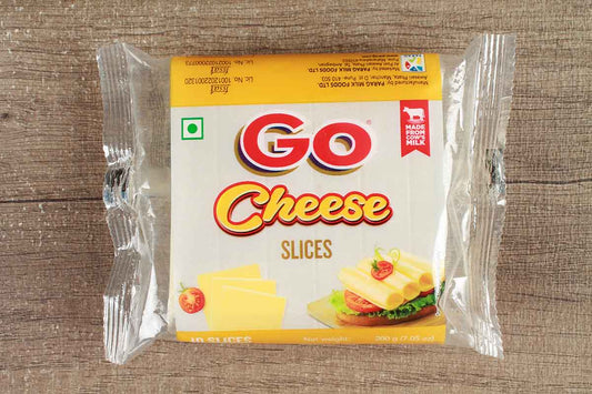 Go Plain Cheese Slice 200 Gm 10 Slices