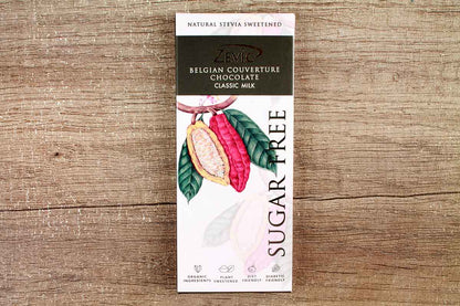 Zevic Belgian Couverture Classic Milk Sugar Free Chocolate 40 Gm