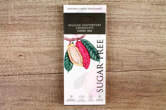 Zevic Belgian Couverture Classic Milk Sugar Free Chocolate 40 Gm