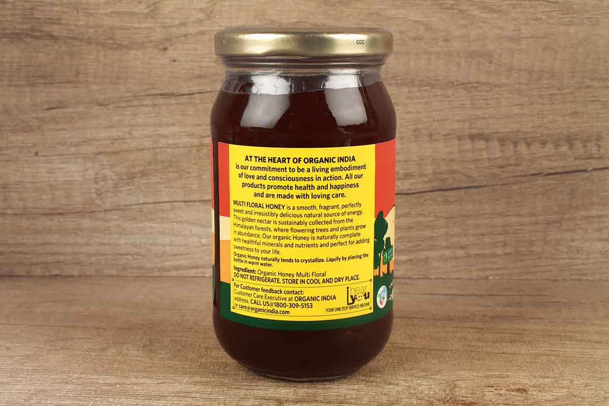 Organic India Multi Floral Honey 500 Gm