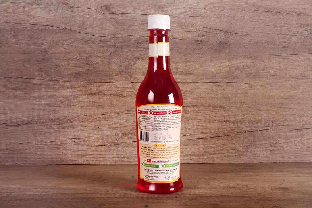 Newtrition Rose Syrup Sugar Free 500 Ml