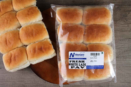 White Ladi Pav 8 Pieces