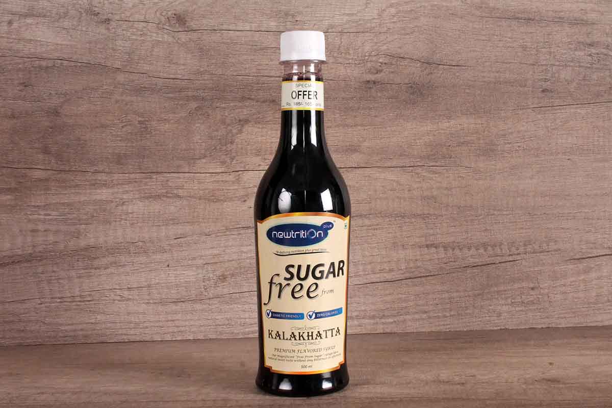 Newtrition Plus Sugar Free Kala Khatta Syrup 500 Ml