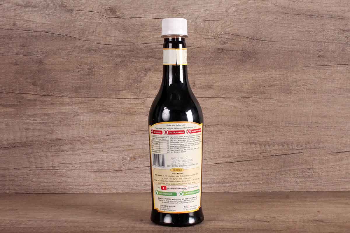 Newtrition Jeera Masala Sugar Free Syrup 500 Ml