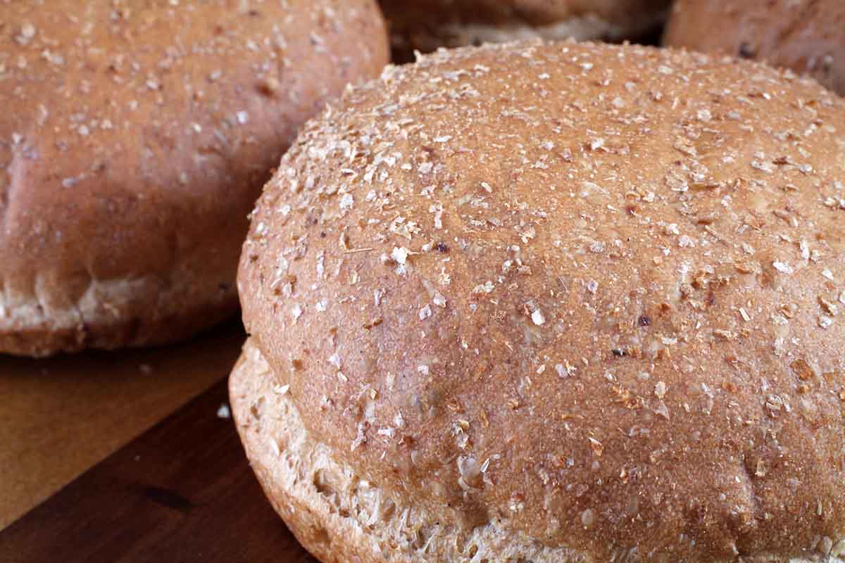 Whole Wheat Burger Bun 4 Pieces