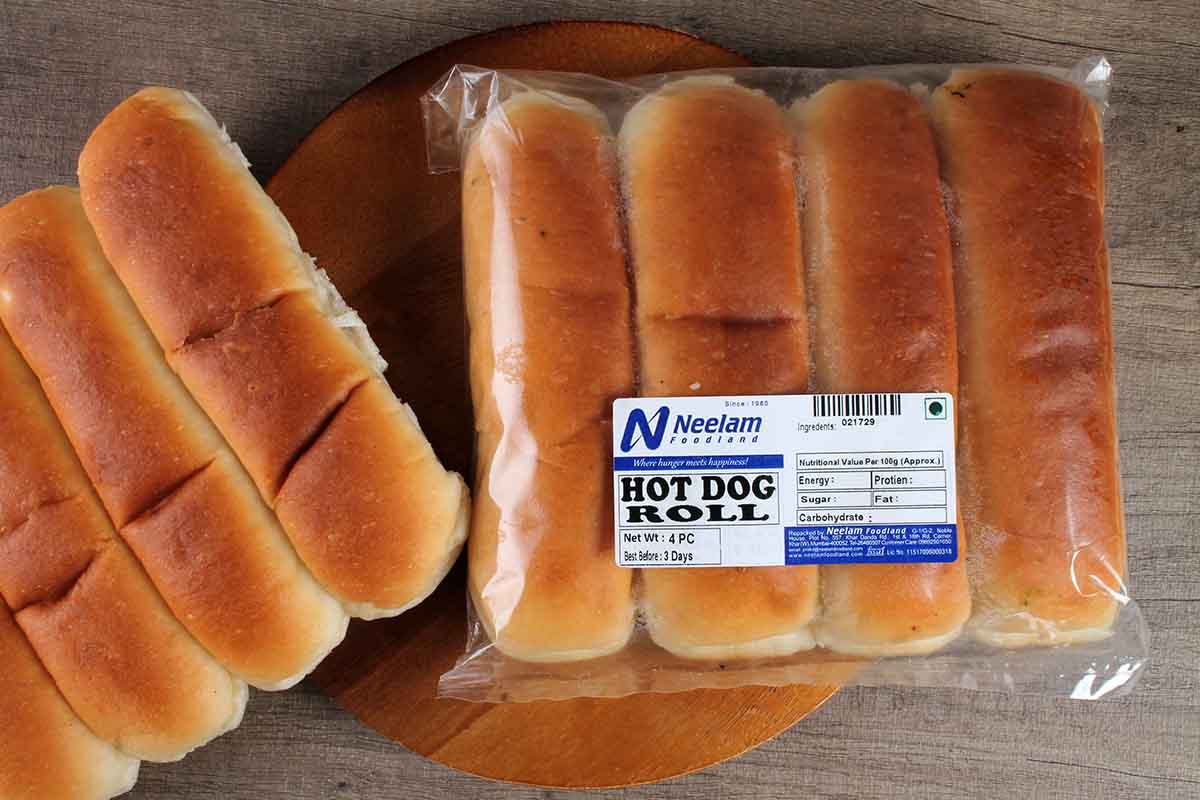 Hot Dog Roll 4 Pc