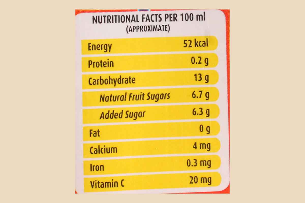 Real Orange Fruit Juice 1 Ltr