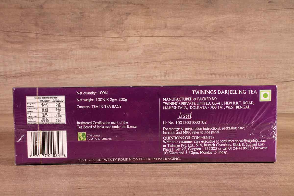 Twinings Darjeeling Tea 100 Bag