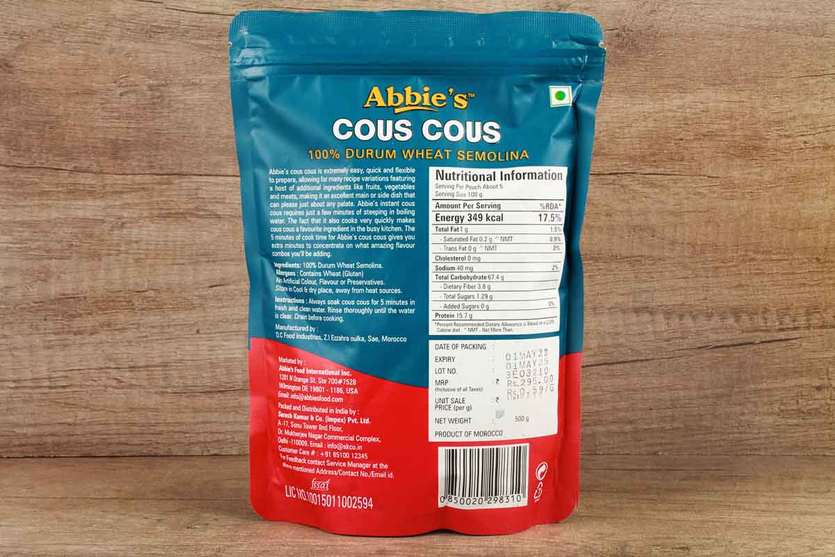 Abbies Cous Cous 500 Gm