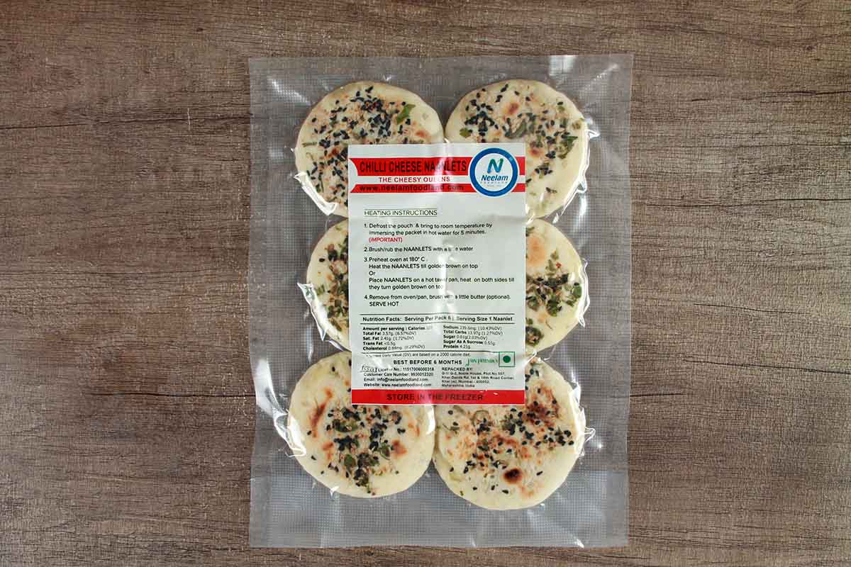 Frozen Chilli Cheese Naanlets 6 Piece