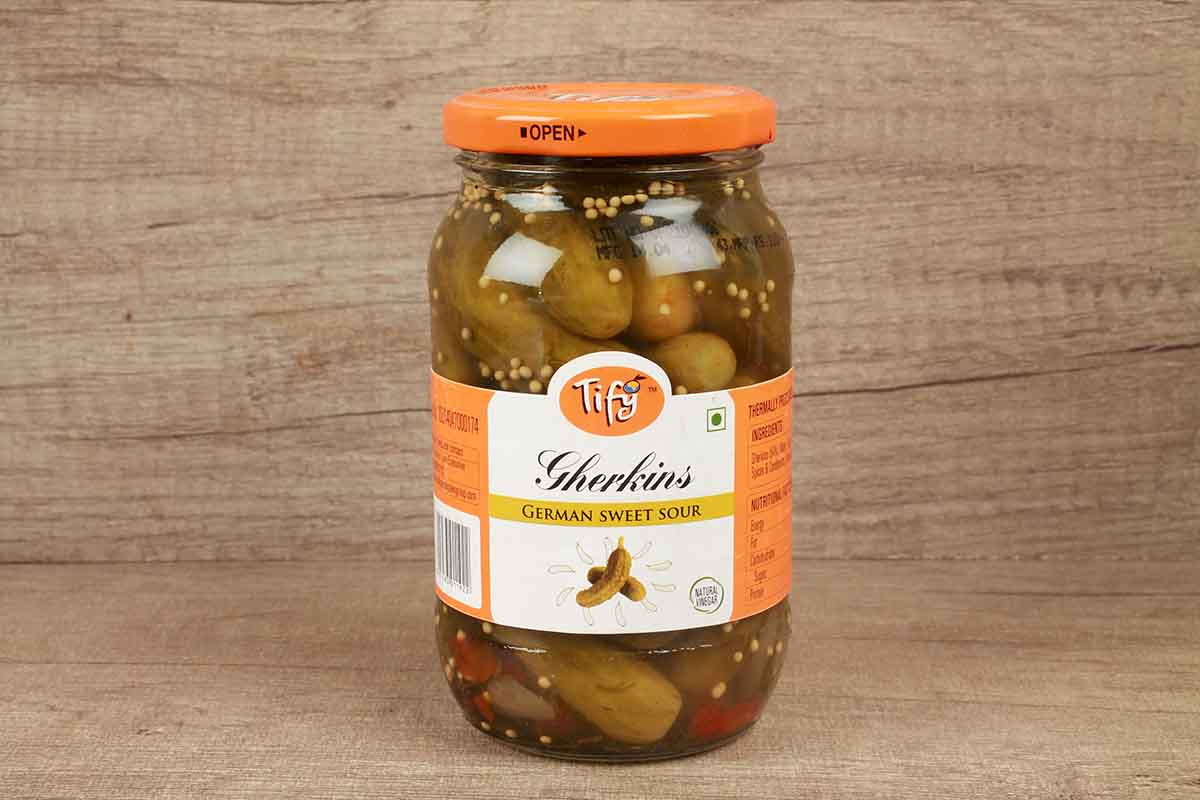 Tify Gherkins German Sweet Sour 370 Gm