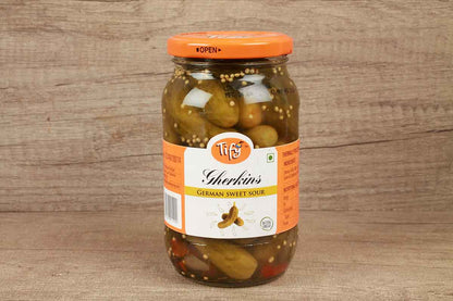 Tify Gherkins German Sweet Sour 370 Gm