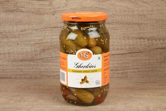 Tify Gherkins German Sweet Sour 370 Gm
