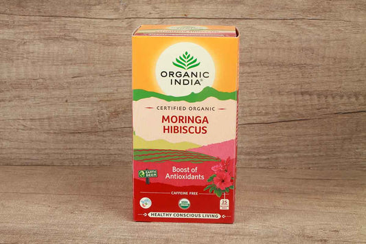 Organic India Moringa Hibiscus Tea 25 Bag 50 Gm