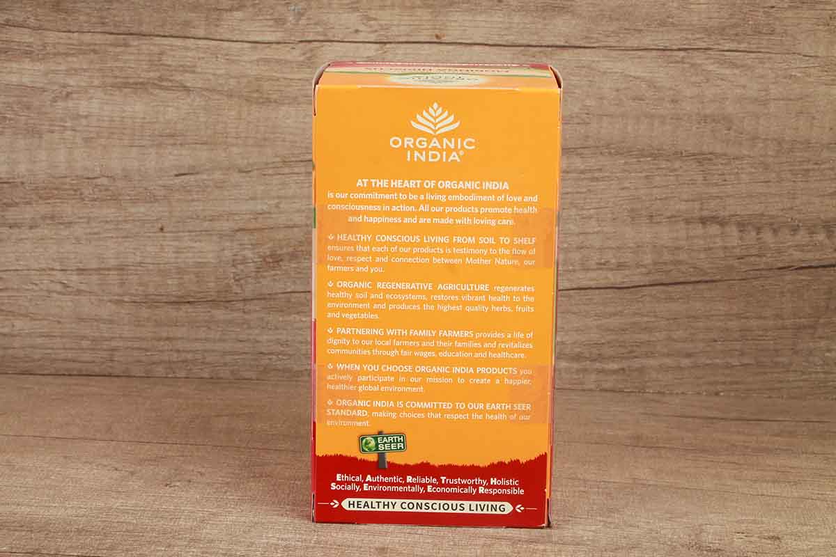 Organic India Moringa Hibiscus Tea 25 Bag 50 Gm