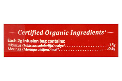 Organic India Moringa Hibiscus Tea 25 Bag 50 Gm